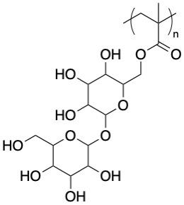 chemical structure for poly(trehalose-methylmethacrylate) MGB6002
