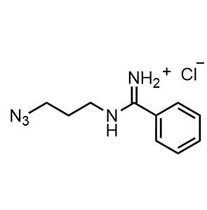 chemical structure for Azido Benzylamidinium-Junfeng